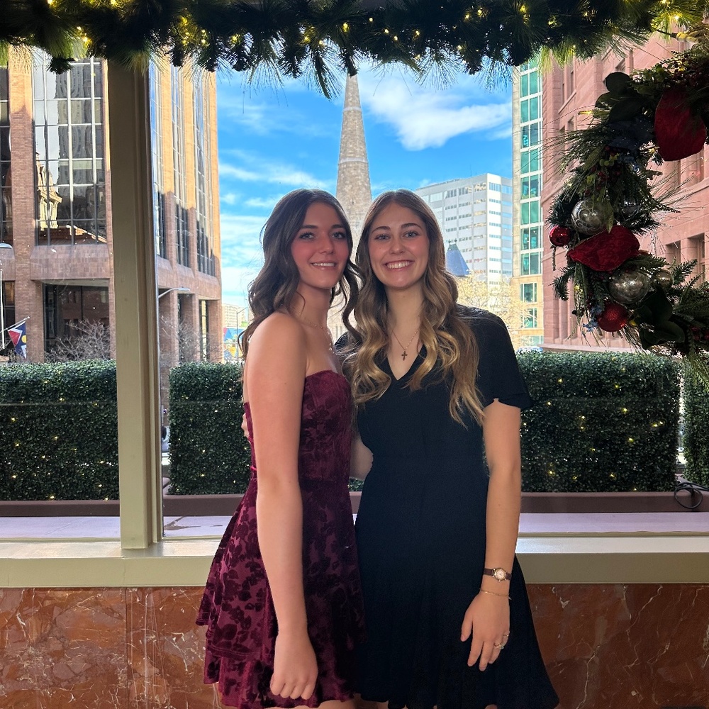 Red strapless alter’d state dress